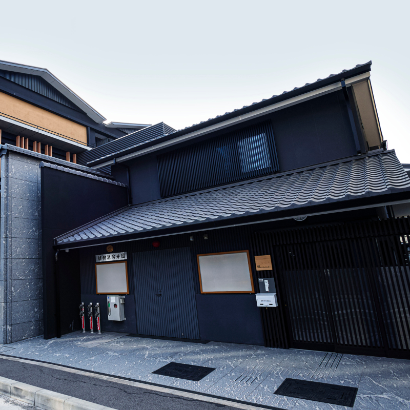 地域コミュニティセンターの入り口。消防分団、屋内運動場などが併設されている